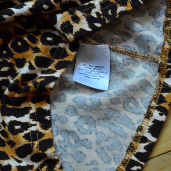 By Anthropologie leopard print mock neck top Size XS - Picture 5 of 6